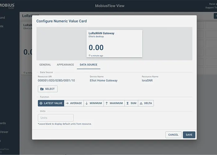 lorawan connection with software